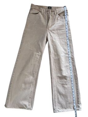 BDG Wide Leg Flare Jeans in Beige